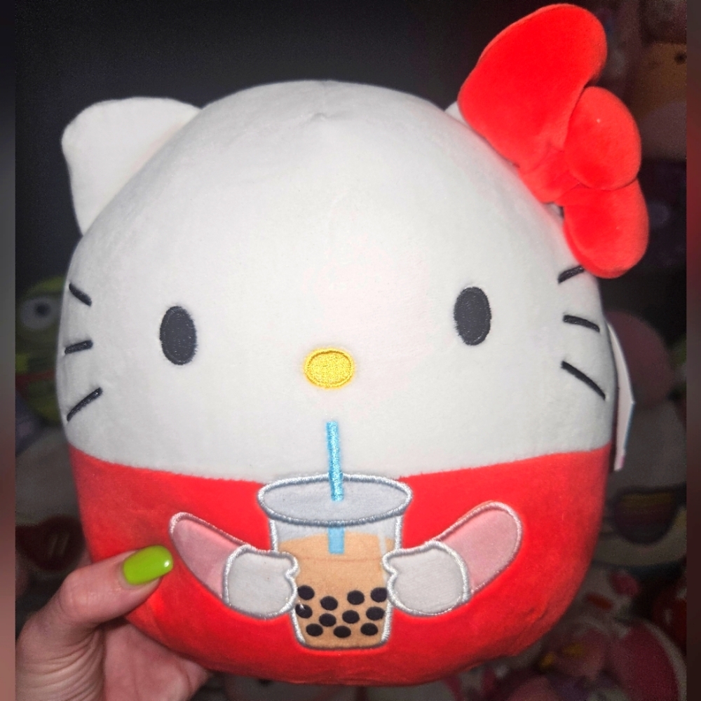 NWT Squishmallows Hello Kitty with Boba Tea 🍵 8” SanriobPlush